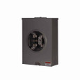 Eaton 1007817CH meter socket, Resi type cover, 200A, Over/under, 3-5/16 inch hub open, #6-350 kcmil, 4-jaw, 1-ph, #8-350 kcmil, Horn bypass, Gnd conn (#14-#2 Cu), Triplex, 3-wire, Ringless, 600 Vac