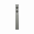 Eaton 1009264CH Metered Pedestal, (2) 200A sockets, Solid top, Underground feed, Four-jaws, #6-350 kcmil line, #6-350 kcmil load, #6-350 kcmil neutral, Horn bypass