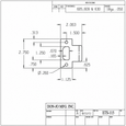Don-Jo ETS-115 Extended Lip T Strike, 2-3/4" x 1-1/2", Non-Ferrous, Commercial Door Hardware