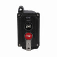 Eaton 10250H671 10250T pushbutton,10250H, Assembled control station, 30.5 mm, Heavy-Duty, NEMA 3, 3R, 4, 4X, 13, Black, Flush with lock hasp, Die cast, START/STOP, Surface, Two element