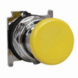 Eaton 10250T124 10250T pushbutton, 10250T, 30.5 mm, Heavy-Duty, 40 mm, NEMA 3, 3R, 4, 4X, 12, 13, Non-illuminated, Momentary, Mushroom , Yellow actuator, Chrome bezel, Plastic actuator