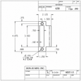 Don-Jo MEST-115 Extended Lip ASA Strike in Non-Ferrous Material, 4-7/8" x 1-1/2"