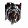 Eaton 10250T15111H634 10250T, Selector switch, 30.5 mm, Metal, Cam 1, 60° throw, NEMA 3, 3R, 4, 4X, 12, 13, Non-illuminated, Two-position, Key, Right only, H634, Chrome bezel