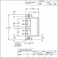 Don-Jo SMEST-175 Extended Lip ASA Strike, 4-7/8" x 1-3/4" Non-Ferrous, 2-Latch Hole Commercial Door Strike
