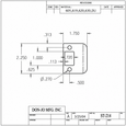 Don-Jo ST-214 Replacement Door Strike, 2-1/4" x 1-1/4" Non-Ferrous, 18 Gauge