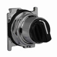 Eaton 10250T1367 10250T pushbutton, 10250T, Selector switch, 30.5 mm, Heavy-Duty, Cam 7, 40° throw, NEMA 3, 3R, 4, 4X, 12, 13, Non-illuminated, Four-position, Knob, Black actuator