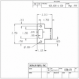 Don-Jo T9175 Extended Lip T Strike in Non-Ferrous Material, 2-3/4" x 1-3/4"