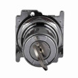 Eaton 10250T15113ME5 10250T pushbutton, 10250T, 30.5 mm, Metal, Cam 1, 60° throw, NEMA 3, 3R, 4, 4X, 12, 13, Non-illuminated, Two-position, Key, Right and left, ME5, Chrome bezel
