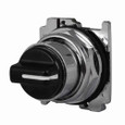 Eaton 10250T1452 10250T pushbutton, 10250T, Selector switch, 30.5 mm, Heavy-Duty, Cam 2, 60° throw, Black actuator, Horizontal, NEMA 4, 4X, 13, Non-illuminated, Three-position, Knob