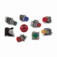 Eaton 10250T181NC19N 10250T pushbutton, Heavy-duty watertight and oiltight Indicating Light, Standard actuator, Incandescent, Transformer, NEMA 3, 3R, 4, 4X, 12, 13, Amber, Plastic, 120 V