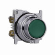 Eaton 10250T30G 10250T pushbutton, 30.5 mm, Heavy-Duty Watertight/Oiltight Pushbutton,Class I Division 2,Green,Plastic Actuator,Chrome bezel,1NO - 1NC,Non-illuminated,Flush mounting,Momentary,Flush Pushbutton