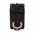 Eaton 10250T3519 10250T pushbutton, Heavy-Duty, NEMA 4, 4X, 12, 13, Momentary, Pushbutton, mushroom head, Black actuator, Die cast enc., STOP, Surface, 1NC, One element