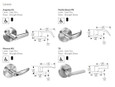 Yale Commercial Yale 4604LN Grade 2 Entry Cylindrical Lever Lock Pacific Beach Trim Design YAL-PB4604LN