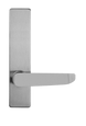 Detex BN Series Entrance S-Lever Trim with Blank Escutcheon for Value Series Exit Devices