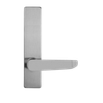 Detex BN Series Entrance S-Lever Trim with Blank Escutcheon for Value Series Exit Devices