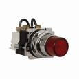 Eaton 10250T74NR 10250T pushbutton, Indicating Light, Heavy-duty watertight and oiltight, PresTest, Incandescent, Transformer, NEMA 3, 3R, 4, 4X, 12, 13, Red, Plastic, 120 V, 30.5 mm