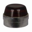 Eaton 10250TC9N 10250T pushbutton lens, 10250T series, Indicating Light and Master Test Pushbutton Lens, Amber actuator, Glass, Legend: Blank legend