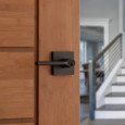 Kwikset Lisbon Single Cylinder Keyed Entry Door Lever Set with SmartKey