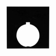 Eaton 10250TLP77 10250T pushbutton legend plate, 10250T series, Square Legend Plate, Red or black, Legend: Blank legend, White