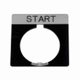 Eaton 10250TS36STAMP 10250T, Legend plate, Standard, square, Used with 10250T Series, All Operator Types, Plastic bus, Black field, Blank legend, 3/16 inch high letter size
