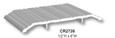 Cal-Royal Cal-Royal CR2726 Saddle Thresholds, 1/2" H x 6"W, CR 2000 Series CR2726