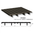 Cal-Royal Cal-Royal CR33641 Carpet Threshold, 7/16" H x 4" W CR33641