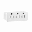 Eaton 1147W-BOX three outlet tap, Single receptacle to 3 outlets, 15A, 125V, White, Thermoplastic, 5-15R, NEMA 5-15R
