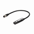 Eaton 13150RL07 OEM Prism 18mm tubular photoelectric sensor, Right Angle, Sensor distance: 8 In, Iso SS Relay, 80 mA at 132 Vac/110 mA at 132Vdc, 4 Pin M12 Connector, 10-30 Vdc input, Current Limited for loads >32V AC/DC, Diffuse Reflective