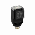 Eaton 1351E-6504 Enhanced 50 Series Photoelectric Sensor, Photoelectric, Right Angle, Sensor distance: 10 Ft., 3A max AC, SPDT Form C Relay, 3A at 240 Vac, 5 Pin Mini Connector, 12–240 Vdc 24–240 Vac input, Diffuse Reflective