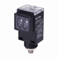 Eaton 1450E-6547 Photoelectric Sensor, Retroreflective, Forward Viewing, Output (green), power (yellow), alignment (red), M12, 250 mA at 10-40 Vdc, 4 pin, NPN/PNP open collector outputs, 10-40 Vdc