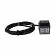 Eaton 1450E-8514 Photoelectric Sensor, Retroreflective, Forward Viewing, Output (green), power (yellow), alignment (red), 6.6 ft, 3A at 240V, PVC, Time delayed, SPDT Form C relay, 24-240 Vac, 12-240 Vdc
