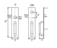 Detex Detex C/CM/CV/CNV Trim Cover Plate Series for Advantex Series DTX-01C