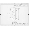 Don-Jo BLP-107 Latch Protector for Key-In-Lever Locks, 3-1/4" x 7", 12 Gauge Stainless Steel