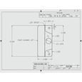 Don-Jo ELP 208 EBF Latch Protector for Electric Strikes on Aluminum Doors — 3-1/2" x 8" Steel, Out Swing