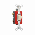 Eaton 1995V Arrow Hart industrial grade toggle switch, Momentary toggle, #14-10 AWG, 20A, Flush, 120/277V, Back and side, Screw, Ivory,Load type: Motor Control, Fan, LED, Incandescent, ELV, MLV, CFL, Flourescent, Halogen, 1P, Brass, Polycarbonate