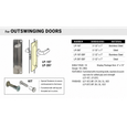 Don-Jo LP-107-EBF Latch Protector for Out Swing Doors, 2-3/4" x 7", Stainless Steel with EBF Fasteners