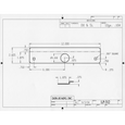 Don-Jo LP-312-EBF Adams Rite Latch Protector for Outswing Aluminum Storefront Doors, 2-5/8" x 12" Steel with EBF Fasteners