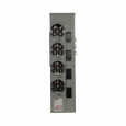 Eaton 1MM412RRL residential meter stack, Amperage rating: 125A, Bus rating: 800A, Outdoor, Interrupt rating depends on selected main circuit breaker, Single-phase in/single-phase out, 4 Sockets, Aluminum, Ringless, 120/240 Vac, 4-jaw