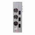 Eaton 1MM312RC residential meter stack, Amperage rating: 125A, Bus rating: 800A, Outdoor, Interrupt rating depends on selected main circuit breaker, Single-phase in/single-phase out, 3 Sockets, Copper, Ring, 120/240 Vac, 4-jaw