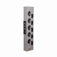 Eaton 1MM512RC residential meter stack, Amperage rating: 125A, Socket rating: 125A, Bus rating: 800A, Outdoor, Interrupt rating depends on selected main circuit breaker, Single-phase in/single-phase out, 5 Sockets, Copper, Ring, 120/240 Vac