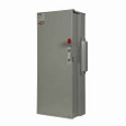 Eaton 1MFS600RB main fusible switch, 600A, Aluminum, NEMA 3R, Underground, Class T, 100 kAIC, Three-wire, Single-phase, Barrier kits: 400A-800A fusible switches: Bottom feed-3MFSBBK, Top feed-3MFSTB, 120/240V, (2) #2 AWG-600 kcmil