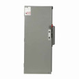 Eaton 1MFS600RB main fusible switch, 600A, Aluminum, NEMA 3R, Underground, Class T, 100 kAIC, Three-wire, Single-phase, Barrier kits: 400A-800A fusible switches: Bottom feed-3MFSBBK, Top feed-3MFSTB, 120/240V, (2) #2 AWG-600 kcmil