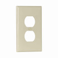 Eaton 2032V-BOX Duplex receptacle wallplate, Ivory, Duplex receptacle Cutout, Thermoset, Single- gang, Mid-size, ED Box