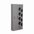 Eaton 1MP4124R meter pack, Group metering, Socket: 125A, 125A, Bus: 400A, Indoor/outdoor, Single-phase in/single-phase out, 120/240V