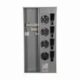 Eaton 1MP4124R meter pack, Group metering, Socket: 125A, 125A, Bus: 400A, Indoor/outdoor, Single-phase in/single-phase out, 120/240V
