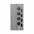 Eaton 1MP4124R meter pack, Group metering, Socket: 125A, 125A, Bus: 400A, Indoor/outdoor, Single-phase in/single-phase out, 120/240V
