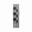 Eaton 1MM320RRLB residential meter stack, Amperage rating: 200A, Bus rating: 800A, Outdoor, Interrupt rating depends on selected main circuit breaker, Single-phase in/single-phase out, Aluminum, 3 Sockets, Ringless with horn bypass, 120/240 Vac