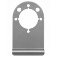 Don-Jo WSLP-104 Slipper Latch Protector, 5" x 4", 11 Gauge Stainless Steel for Out-Swing Doors