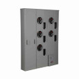 Eaton 1MP5206RRLBT Meter packs, Raceway provisions, 200A, Aluminum, 600 Bus Ampere, Horn bypass, Indoor/outdoor, 5, Single-phase, Ringless, 120/240 Vac, CCV2_X, CCVH2_X, CVS2_XMM, CV2_XMM, CVH2_XMM
