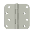 Orca Hardware 4" x 4" x 5/8" Radius Corner Ball Bearing Residential Hinge